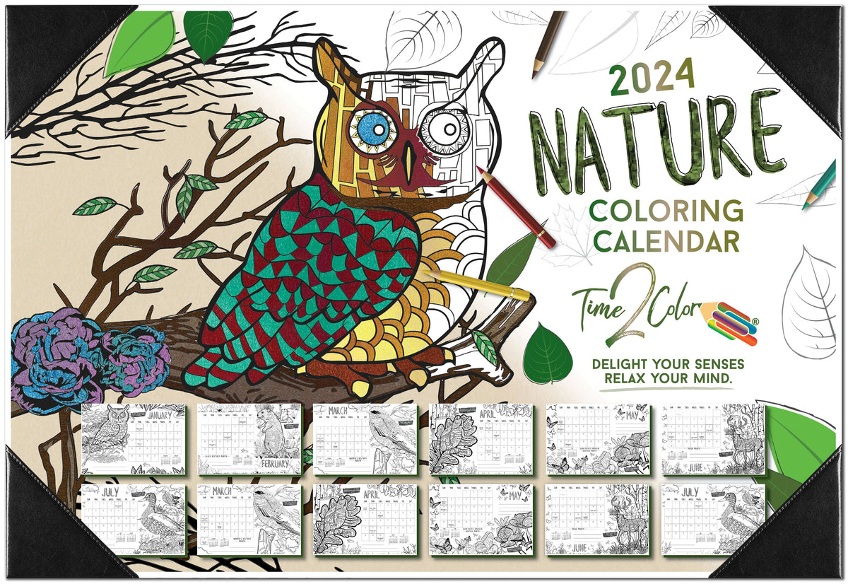 2024 Coloring Planner  Book by Editors of Thunder Bay Press