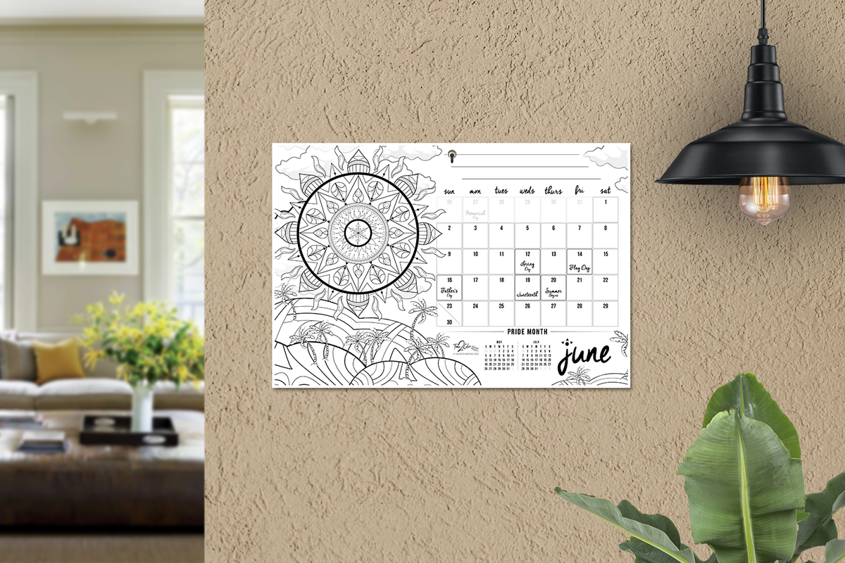 2024 Kwanzaa Edition Holiday Theme Wall Coloring Calendar Time2Color