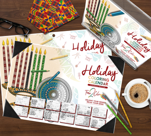 2024 Kwanzaa Edition Holiday Theme Wall Coloring Calendar